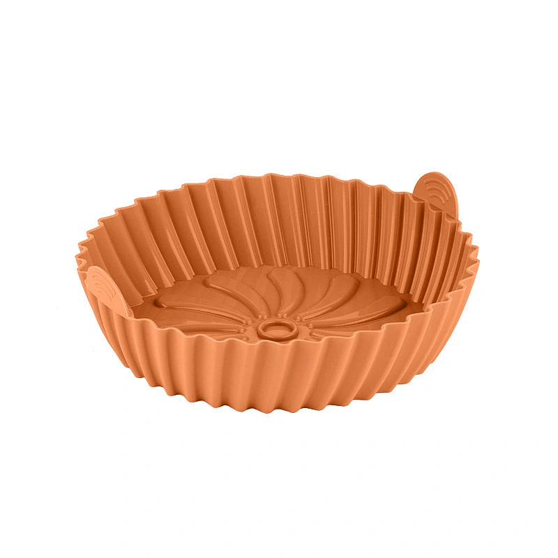 110G Silicone Air Fryer Pot Bake Dish Foldable Baking Pan Tools Pastry Tools Silicone Air Fryer Liners For Kitchen With Tray